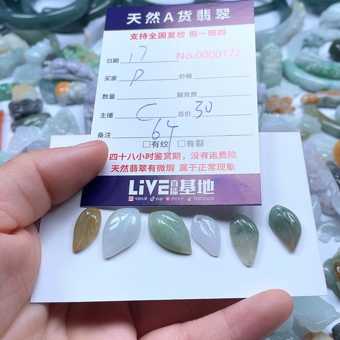 颈饰未镶嵌翡翠P***y