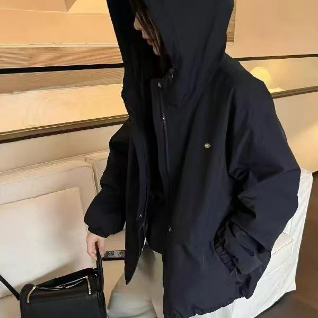 连帽抽绳羽绒服7770