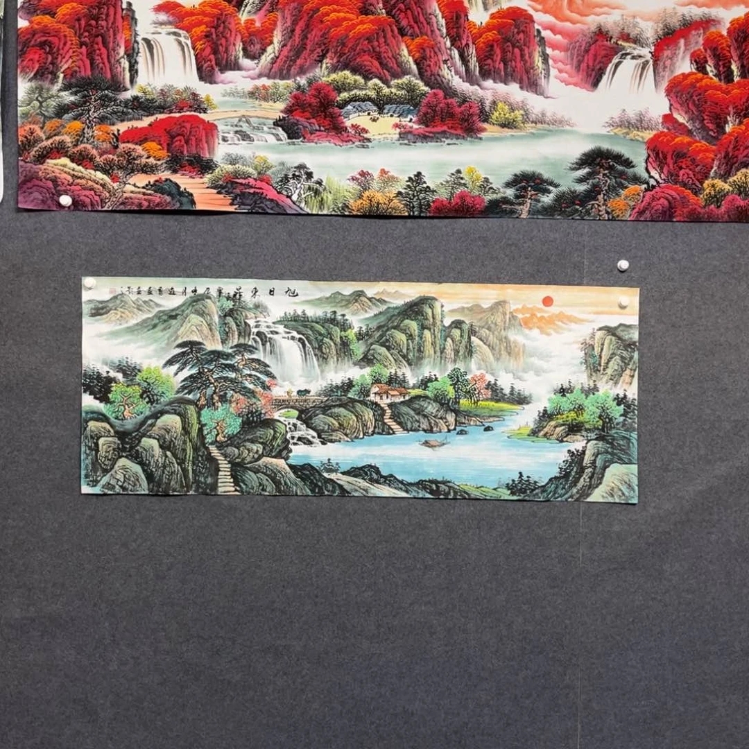 国画小六尺山水一幅