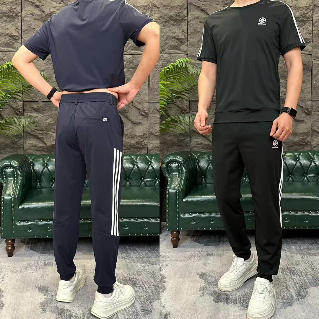 A12男长裤夏季青年中年休闲运动套装运动裤athflow风