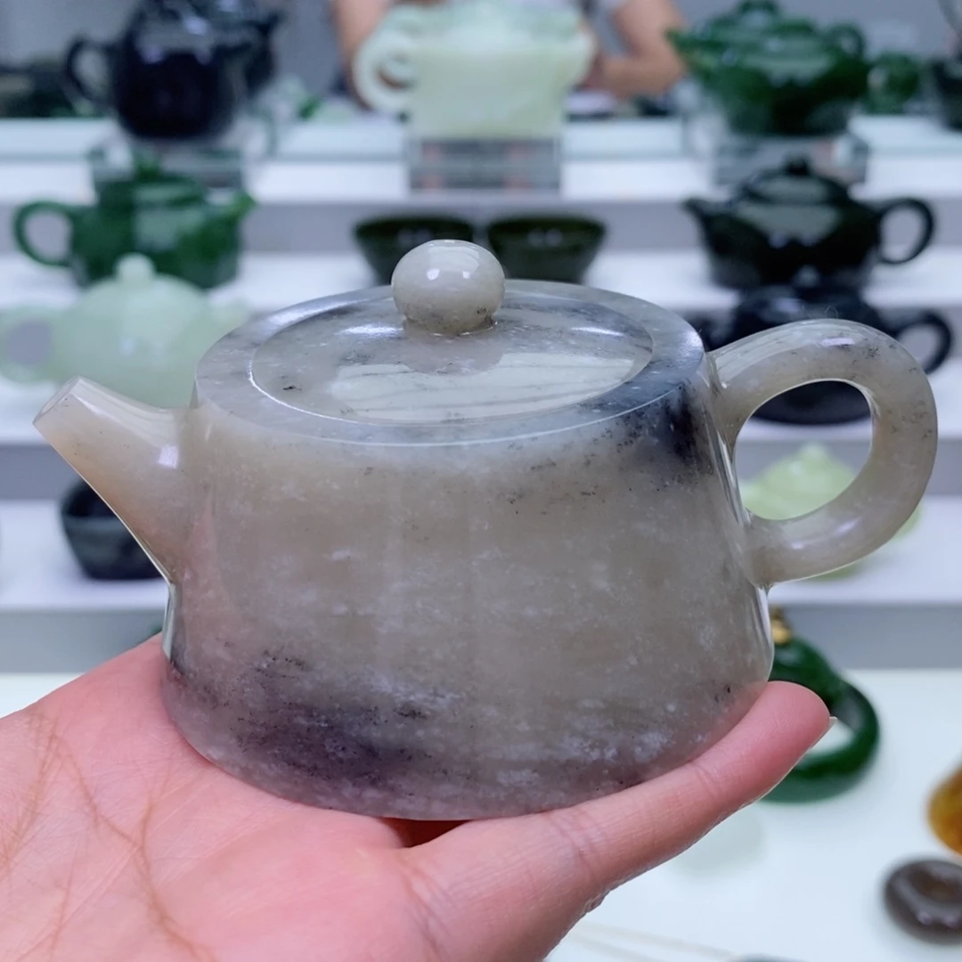未镶嵌和田玉挂件茶壶