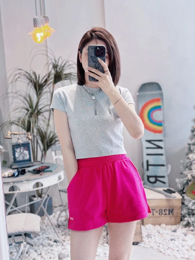 ESP正品女款短裤夏季棉质休闲宽松百搭短裤
