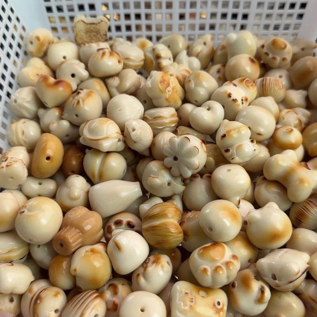 吊坠菩提根/象牙果微瑕牙果轻炭烤20颗混随机发