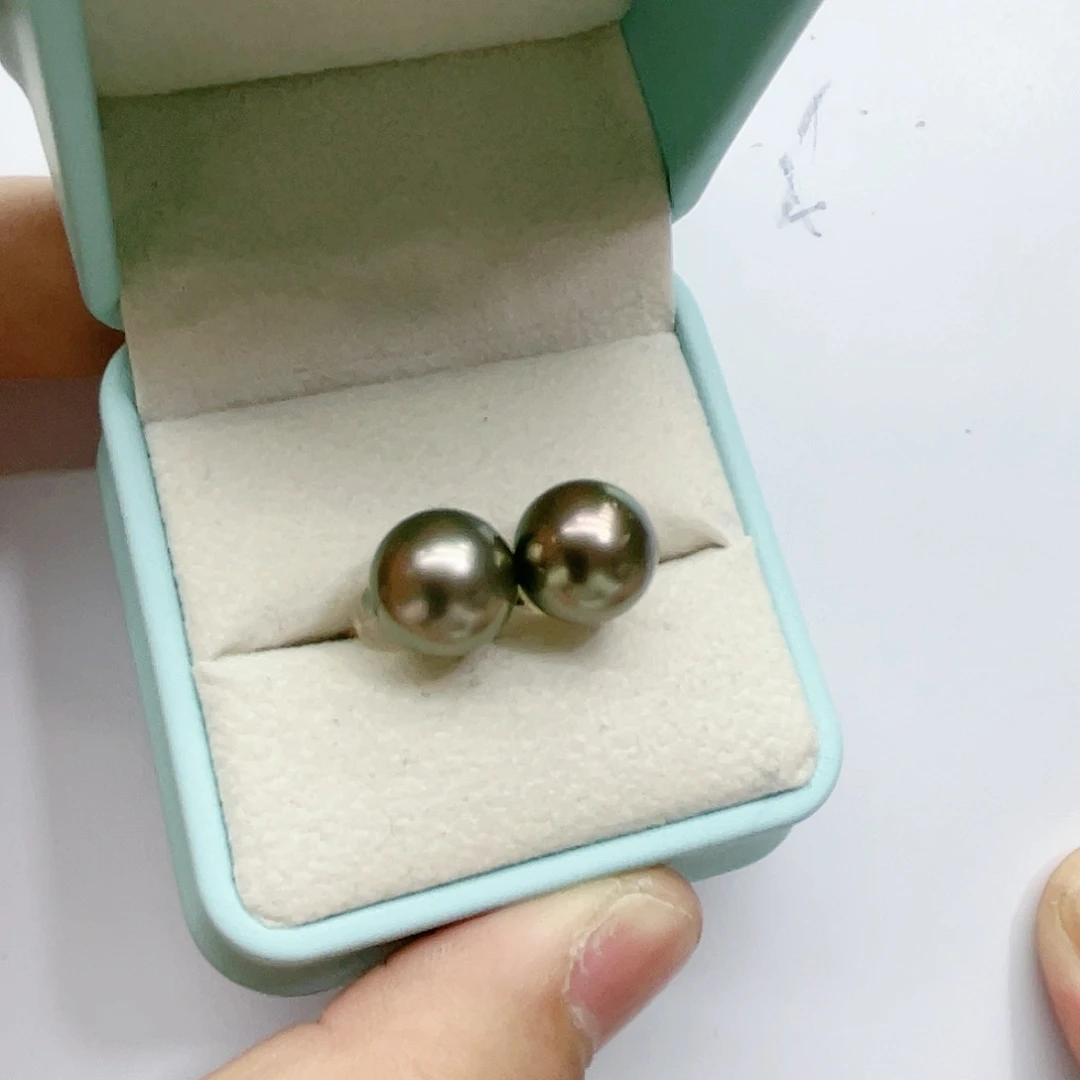 海水珍珠耳饰18K金镶嵌