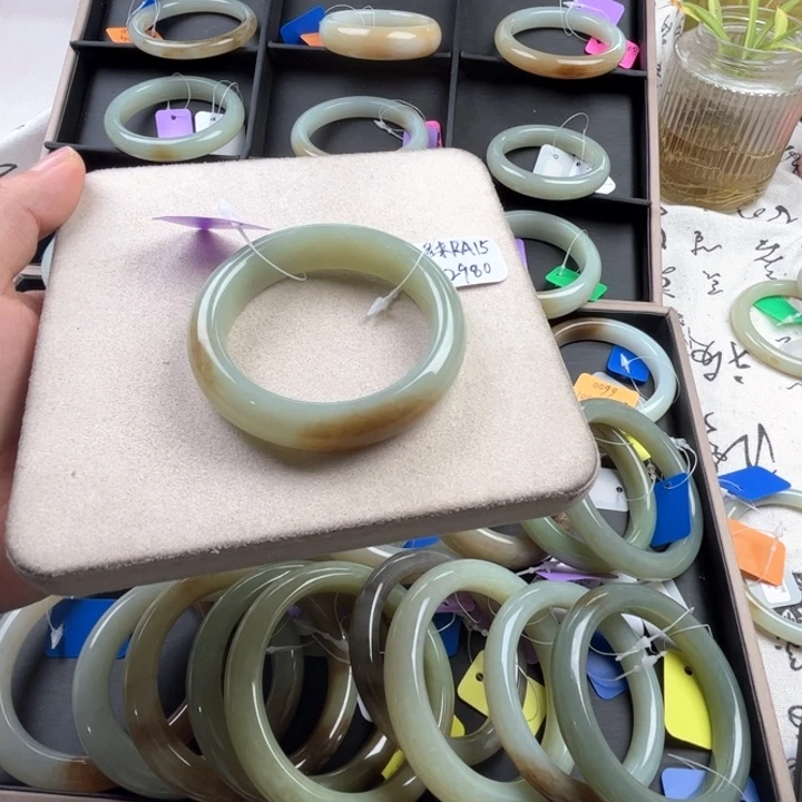 未镶嵌手镯和田玉玲珑美镯53.2