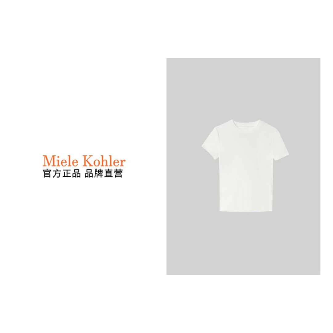 莱赛尔新款时尚简约短袖T恤 MKOMB5115【澳门小源同款】