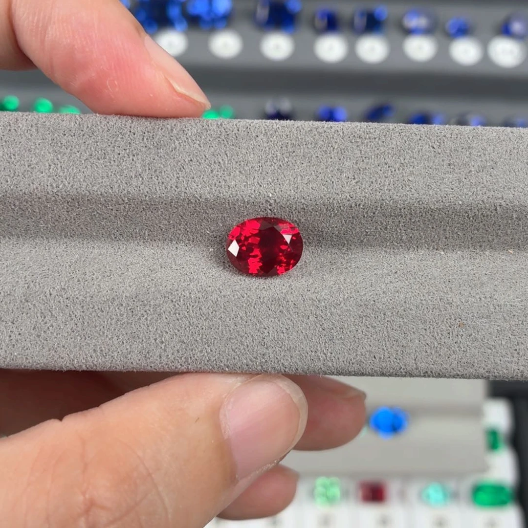 a***e合成（培育）红宝石裸石未镶嵌2.61ct