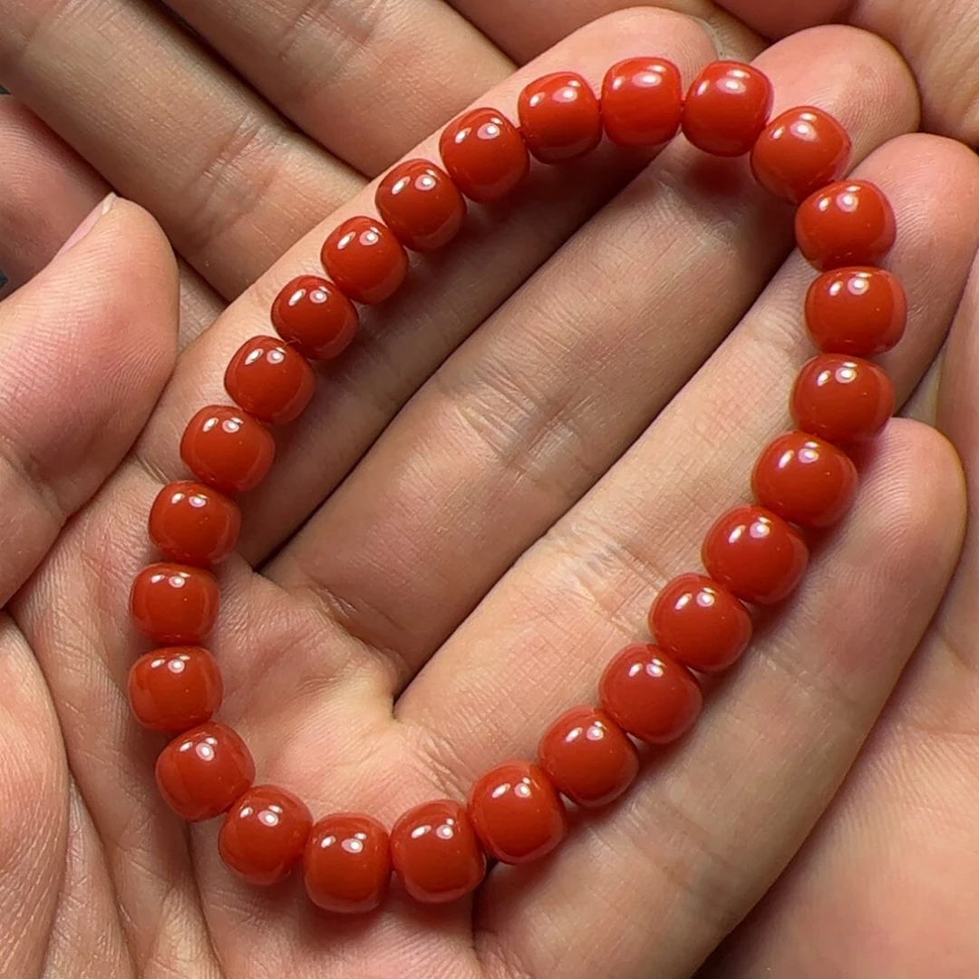 未镶嵌手串南红玛瑙木*