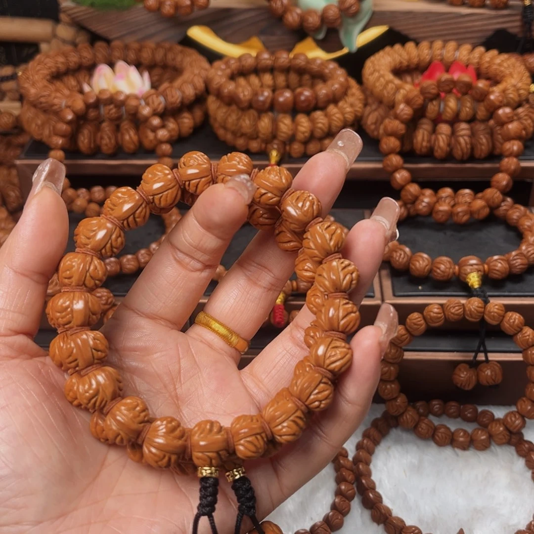 桃核手串14精品小金豆