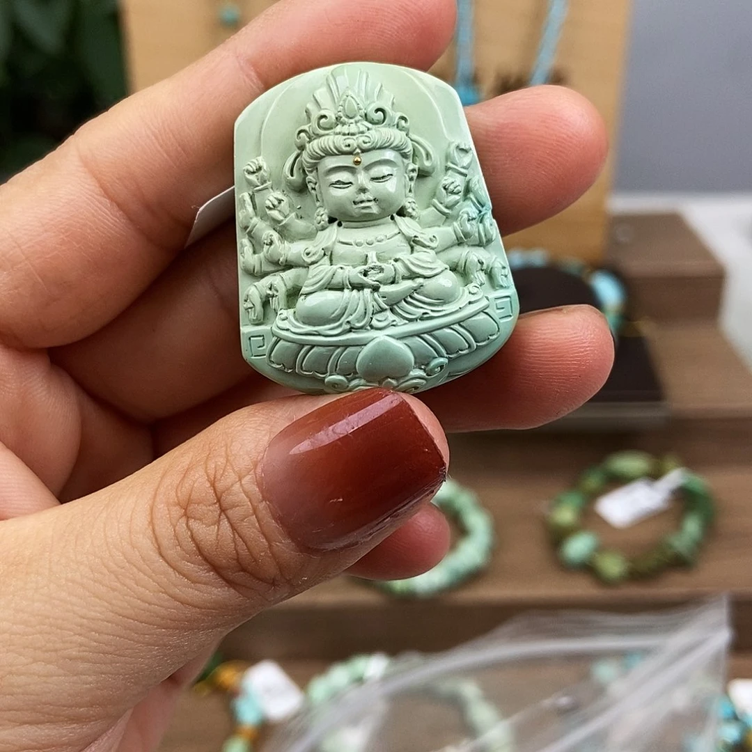 未镶嵌绿松石珠宝奇石