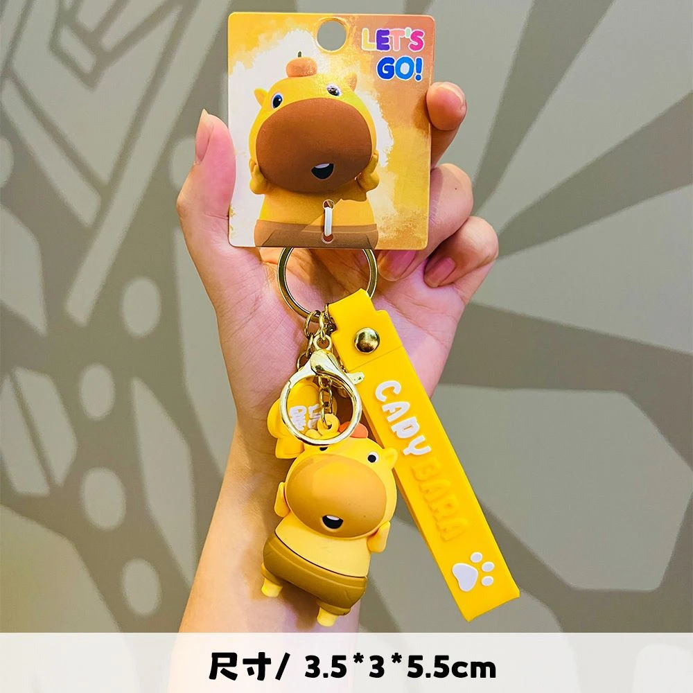 可爱呆萌水豚水豚噜噜动漫猛兽狂欢主题钥匙扣公仔挂件大号送礼