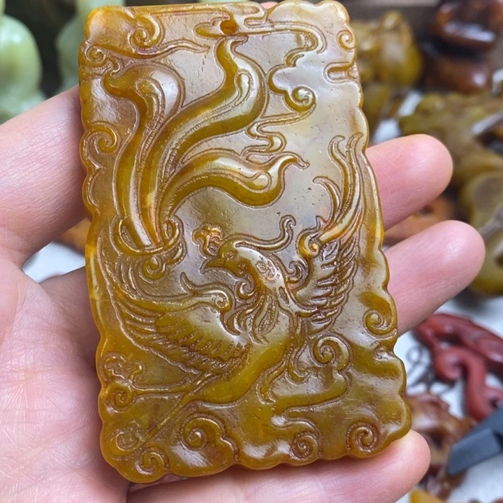 未镶嵌蛇纹石玉颈饰76