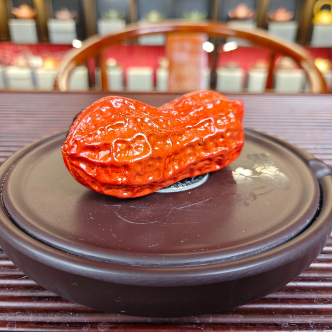 DT694变色花生紫砂泥全手工紫砂茶宠