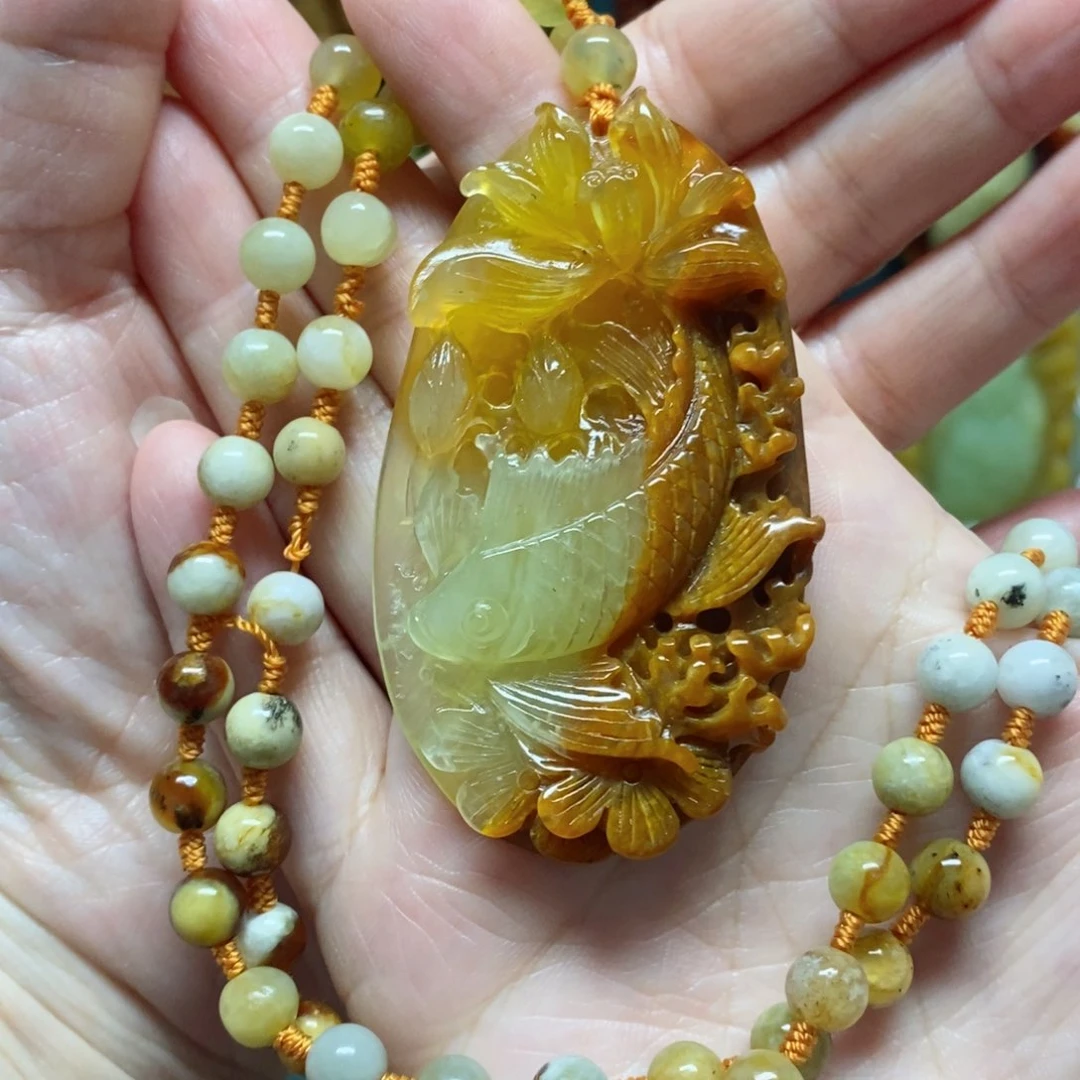 岫玉吊坠(赠链)未镶嵌