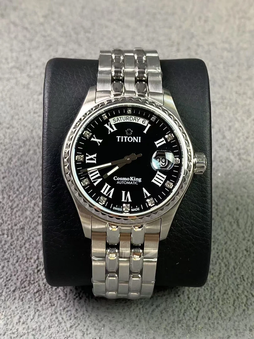 99新 Titoni/梅花 宇宙系列全套机械男表/工价10000/表径40mm