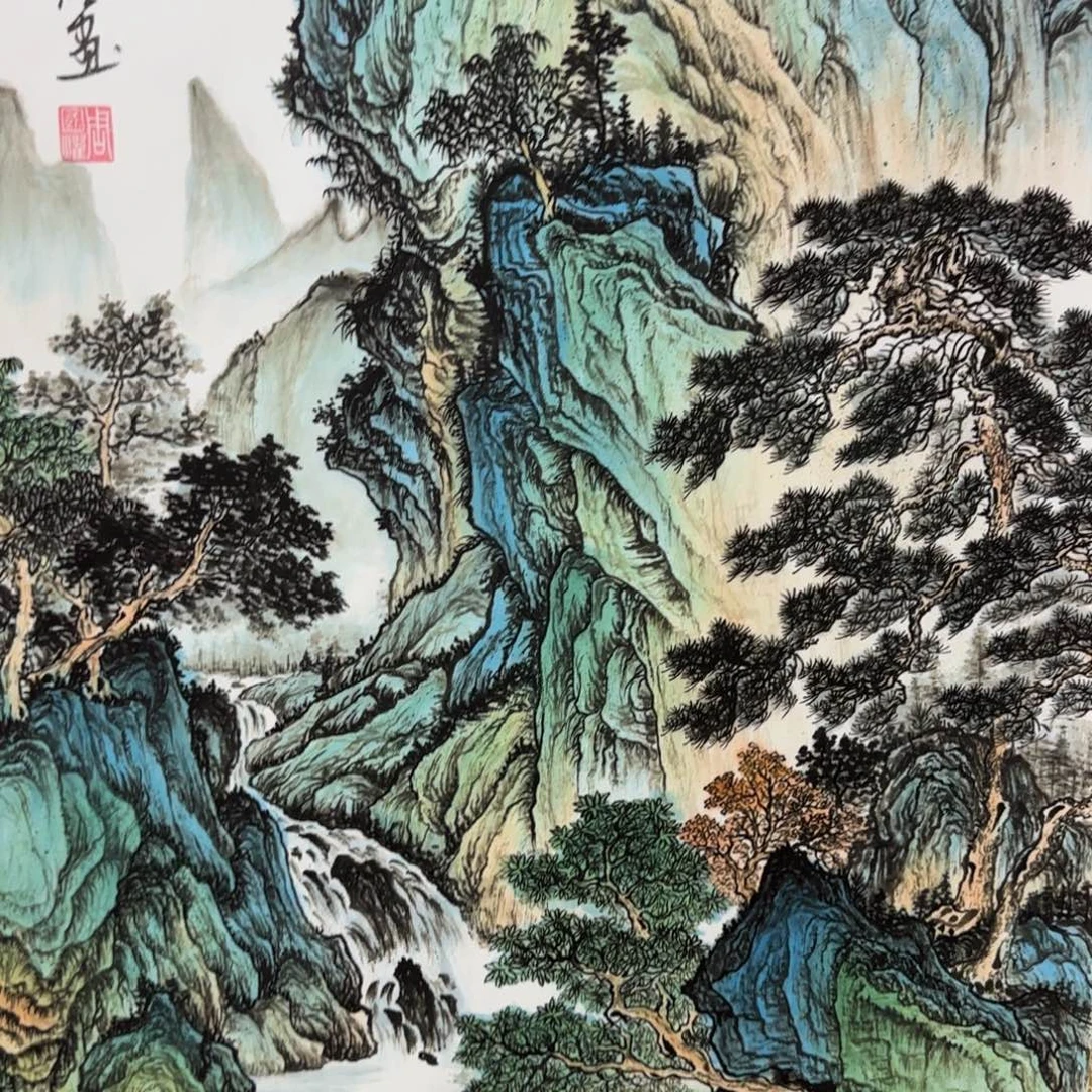 国画QA原创山水作品！带证书！限购一单