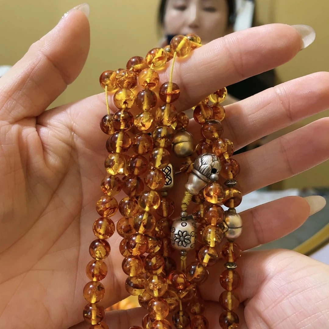 【闪购商品】手链琥珀银S925镶嵌