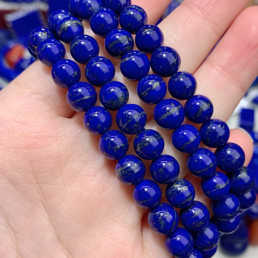 青金石未镶嵌7.8m107一线金手链