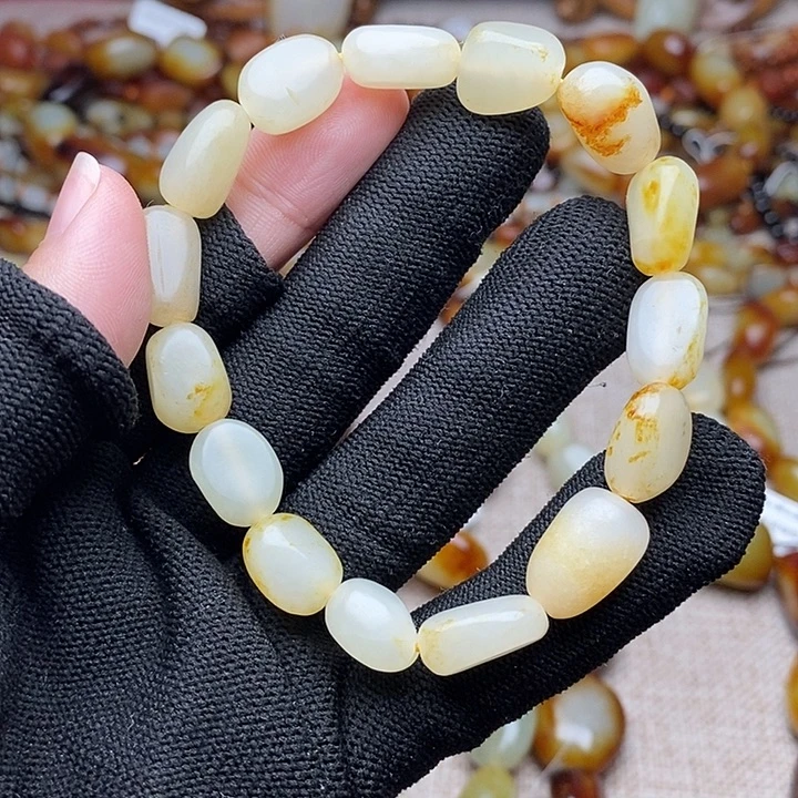 和田玉未镶嵌手链