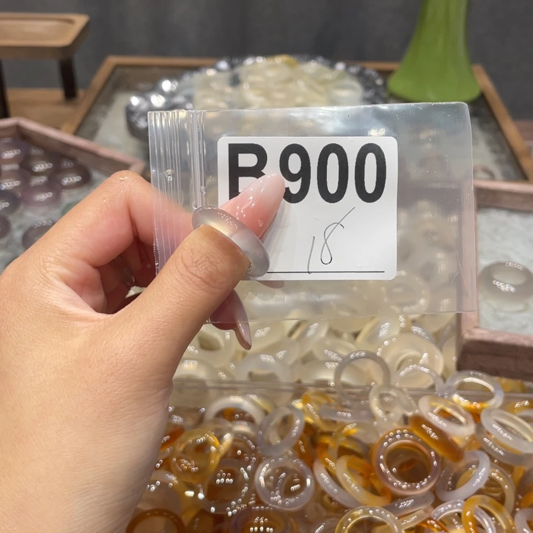 玛瑙/玉髓未镶嵌戒指900