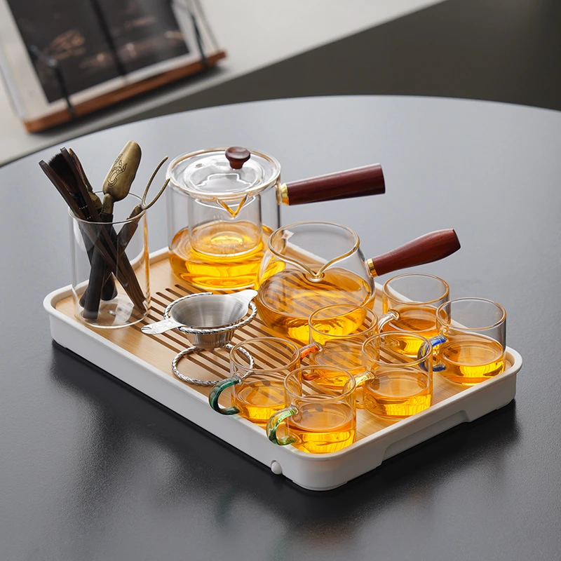 玻璃套装家用轻奢高档茶壶茶杯新款整套泡茶专用大号茶水公道杯