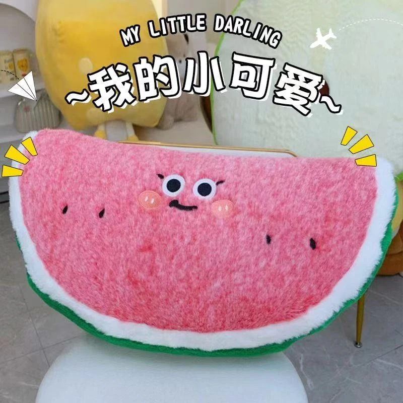 T【福利】毛绒玩具玩偶西瓜抱枕1个【60cm】抱枕靠枕测量误差2~5cm