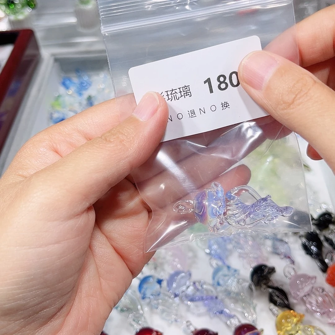 玻璃颈饰180水母一个