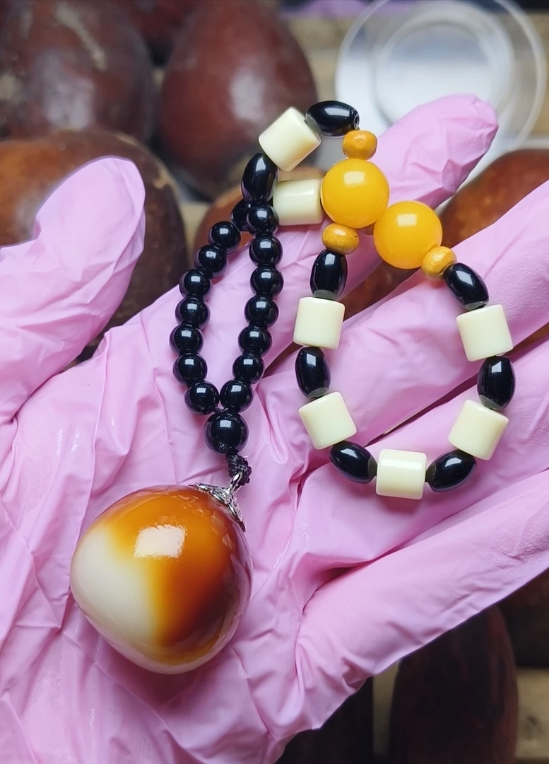 金包玉佛心果 中果 脖挂 钥匙扣 车挂