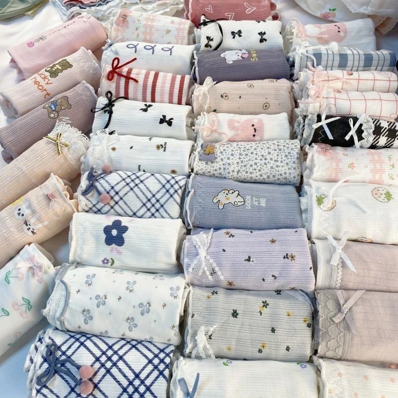 【编码M1-M50]提供体重混搭5件面料件女士高货孤品内裤