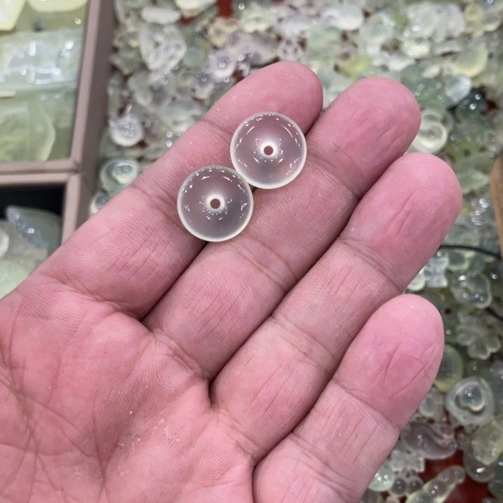 蛇纹石玉合金颈饰