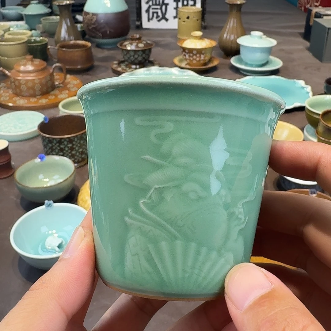 龙泉青瓷茶具微瑕