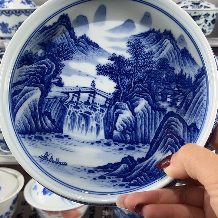 景德镇溪山居手工手绘