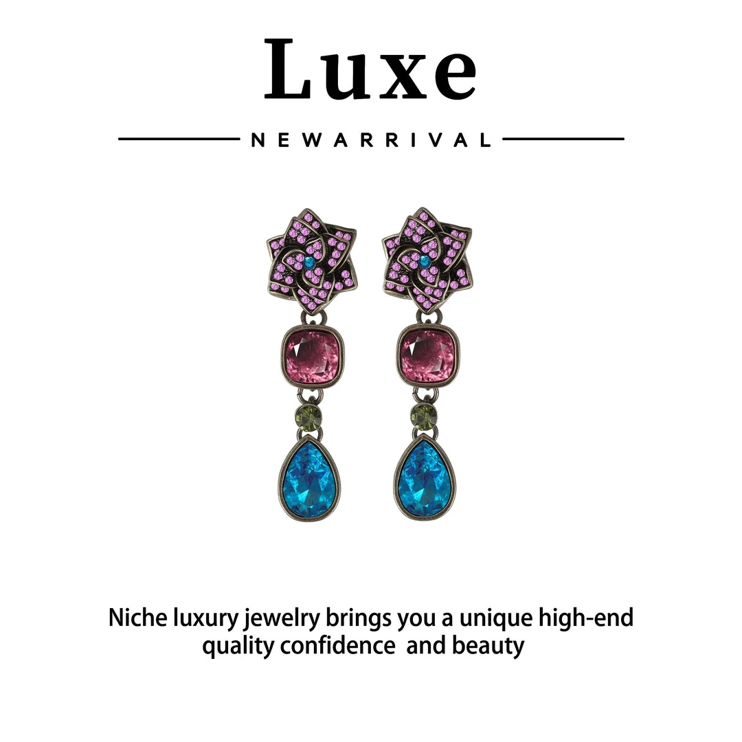 欧阳琴 铜合金合成锆石耳饰 【琴愿为你】气质轻奢经典耳钉CE190347