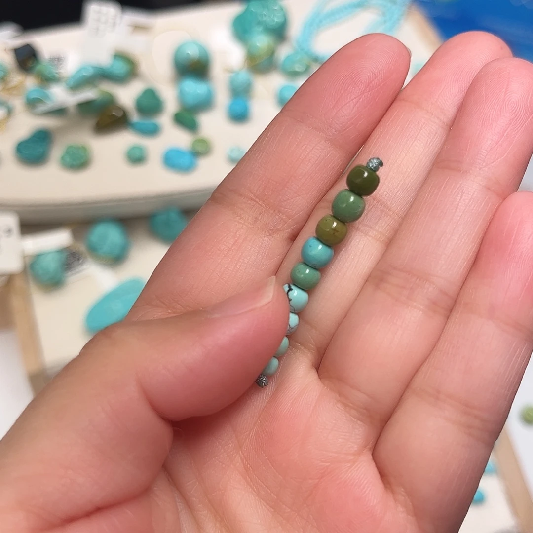 绿松石未镶嵌珠宝半成品