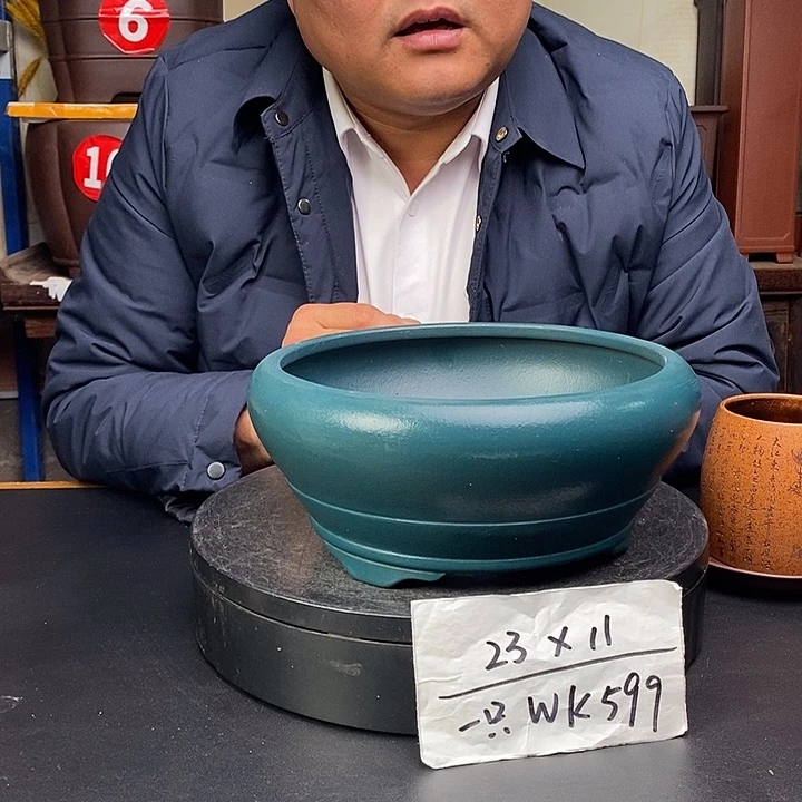 紫砂花盆货号一只WK599