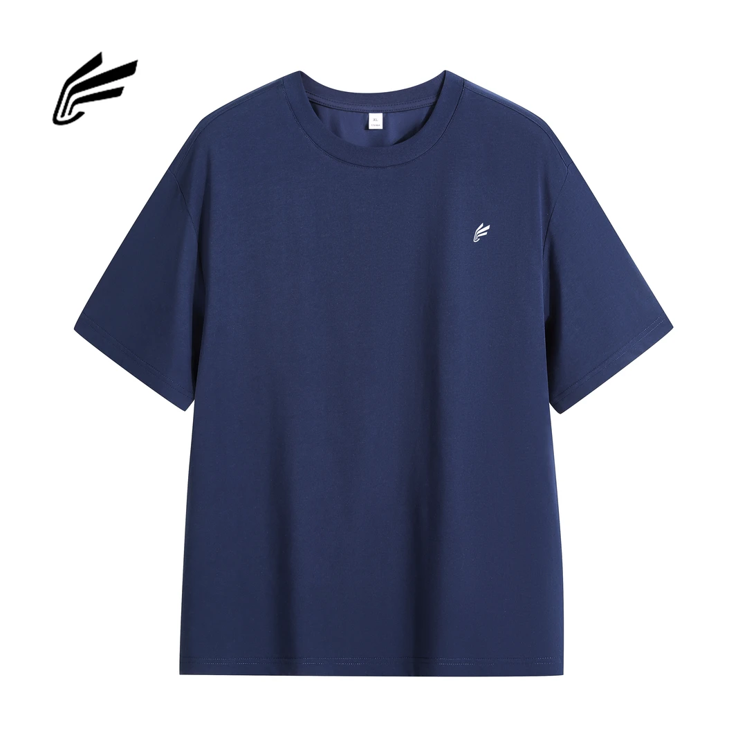 PUSC男女夏季常规短袖棉抑菌T恤运动休闲圆领纯色舒适透气M19012