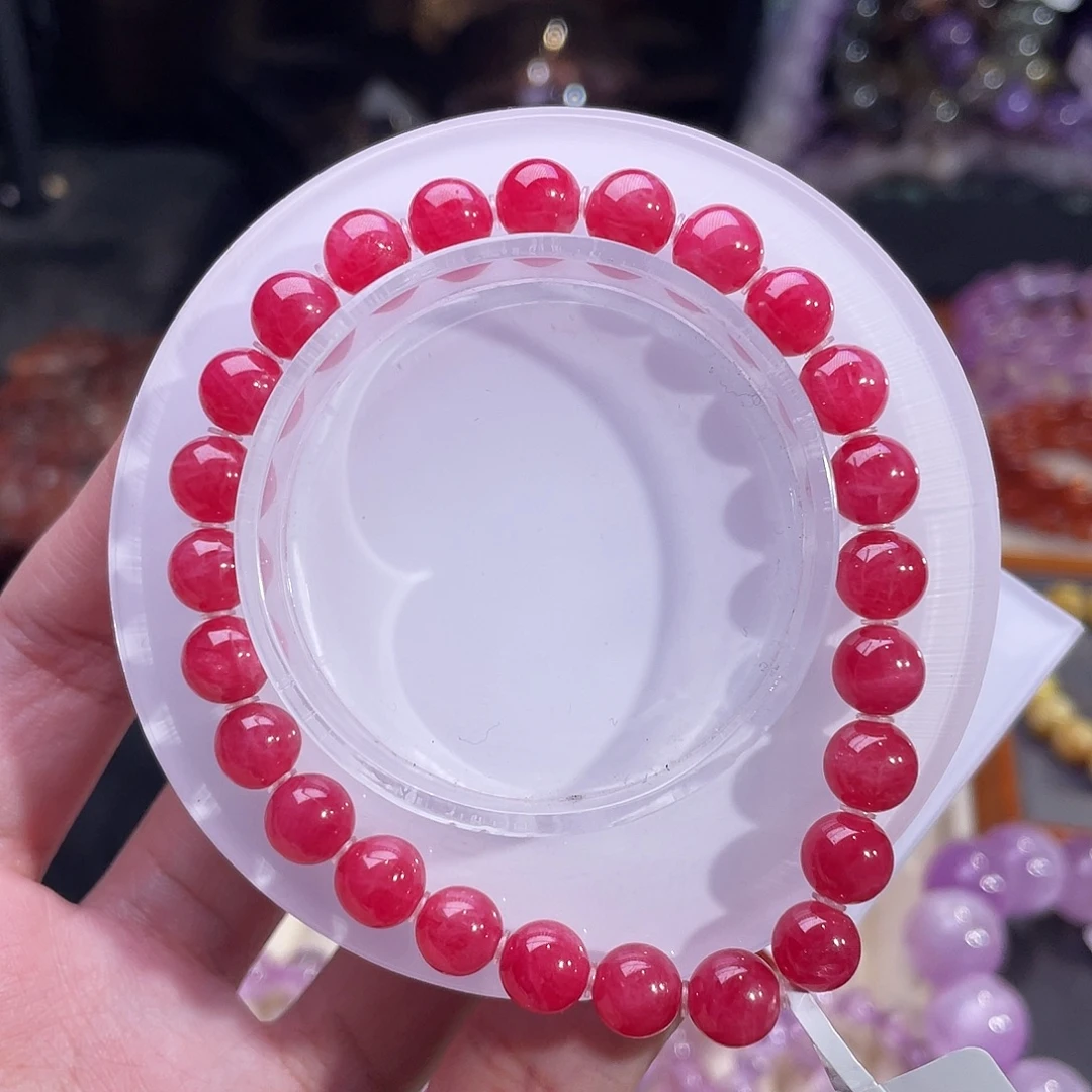 蔷薇辉石未镶嵌手链蔷薇辉7.7