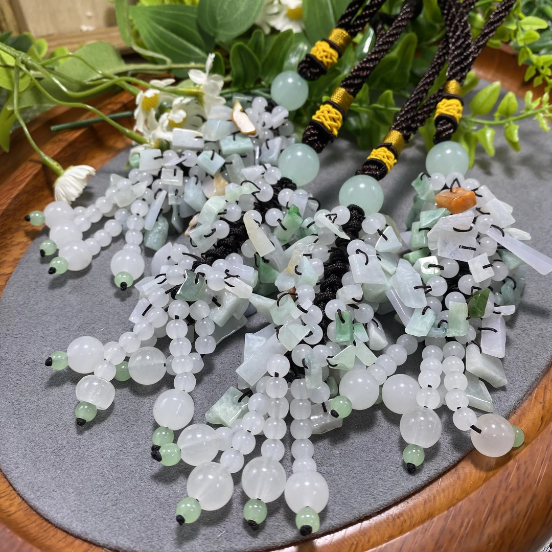 天然翡翠A货 大气时尚车挂包包挂 多样性发一