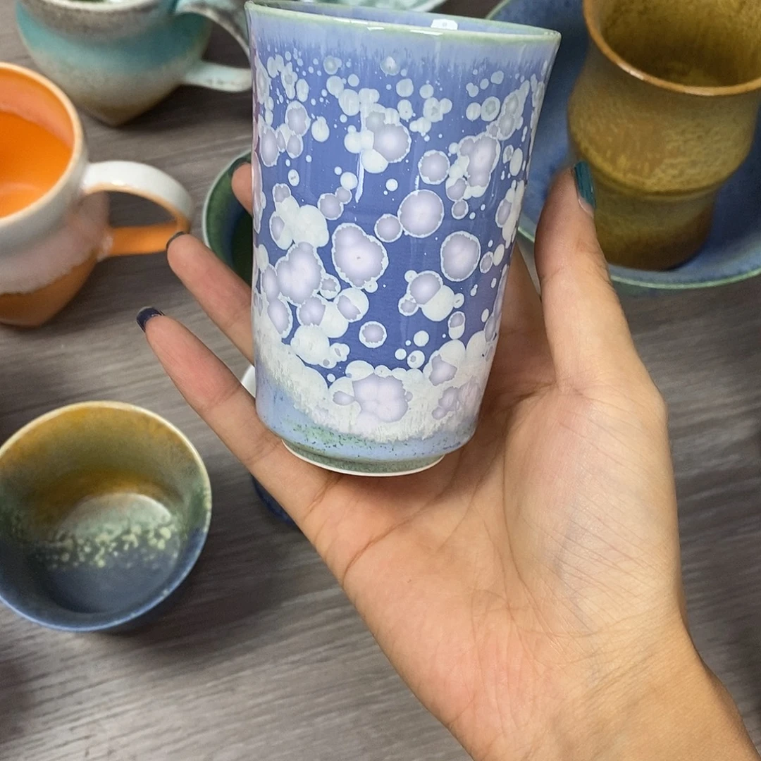 景德镇高温颜色釉手握杯