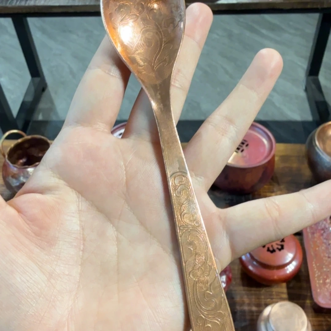 紫铜手工缠枝莲勺子