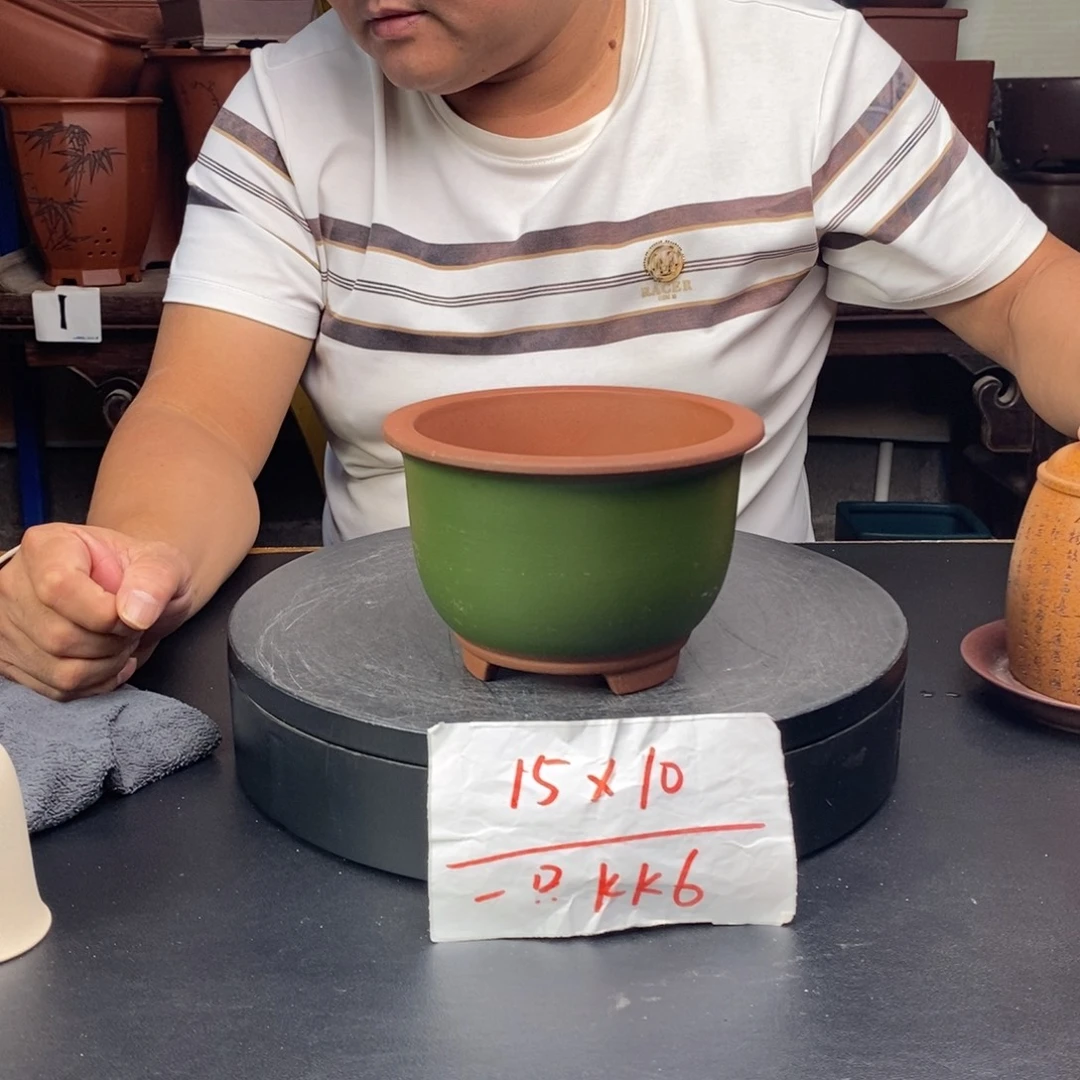 紫砂花盆货号一只K6