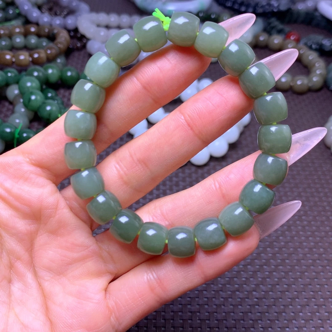 和田玉未镶嵌手串卡10