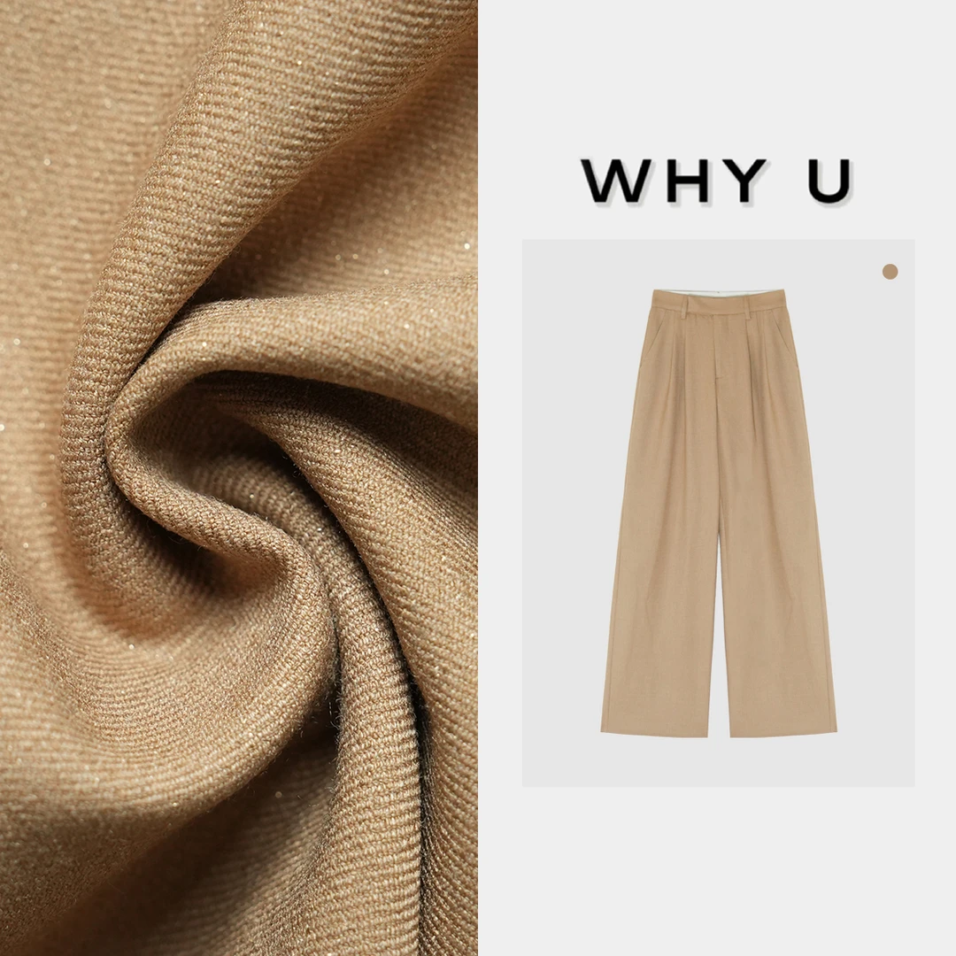 WHYU裤子时尚直筒裤长裤【约克漫步】24AW