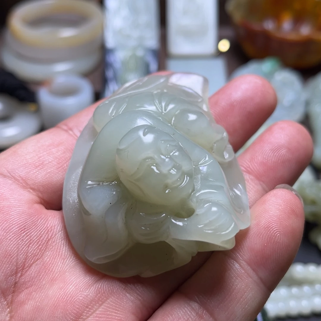 和田玉未镶嵌挂件