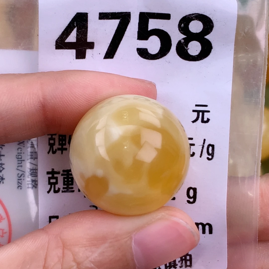 蜜蜡未镶嵌珠宝奇石22.6 植物