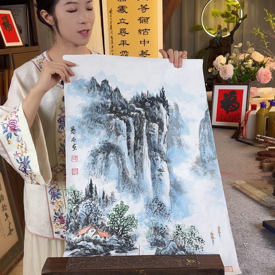 国画温付海老师国画