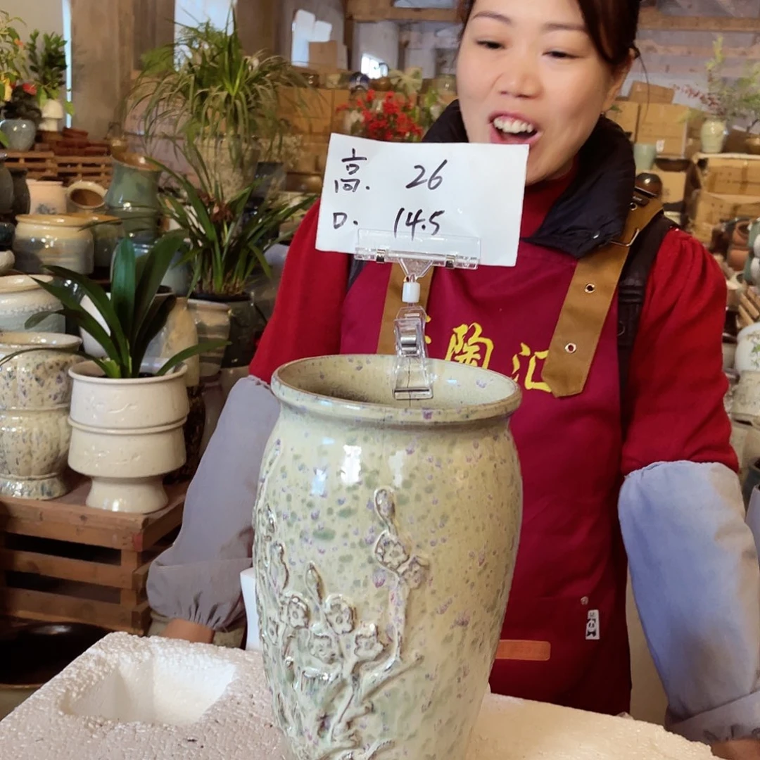 紫砂花盆高度26口径15