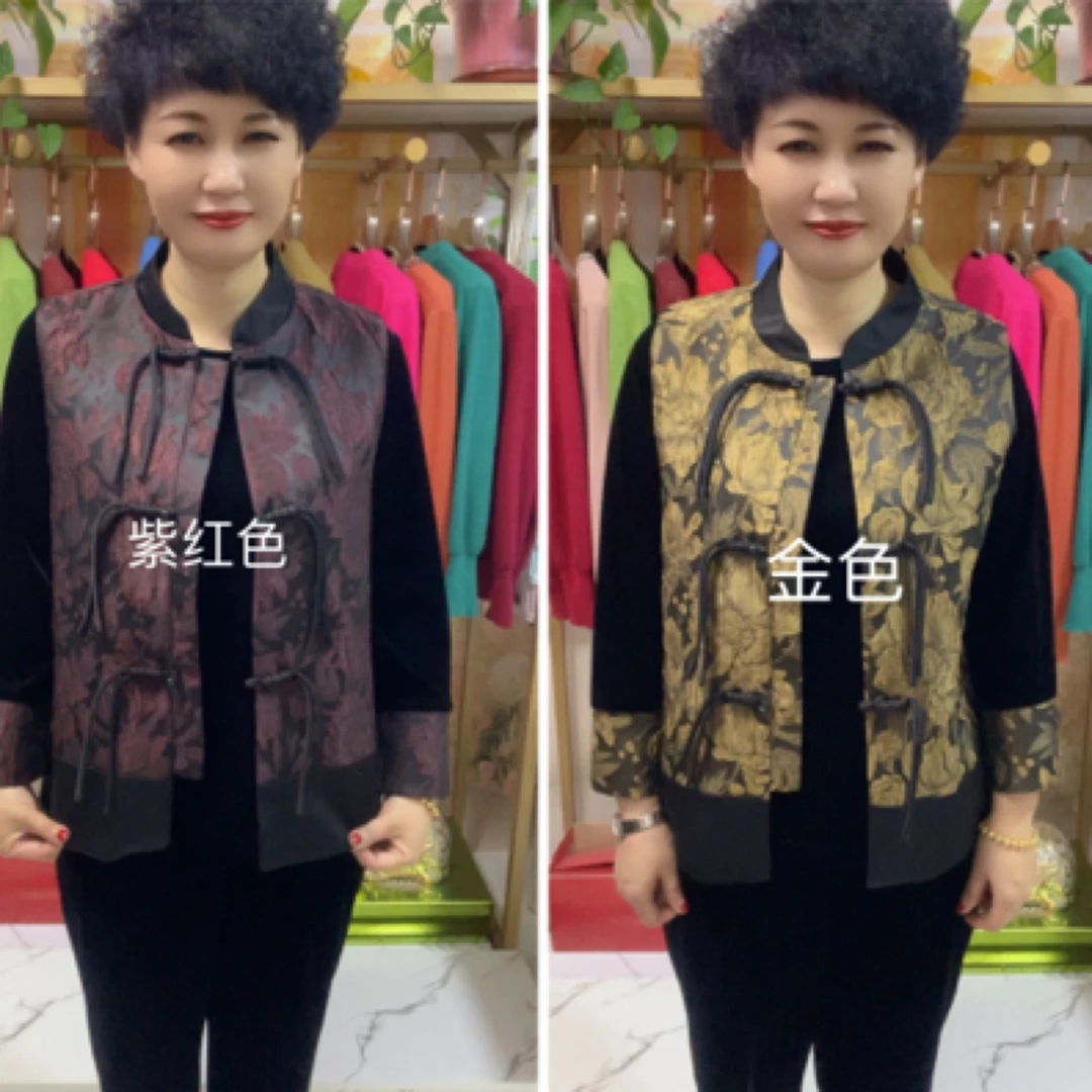 春季新款两件套妈妈装