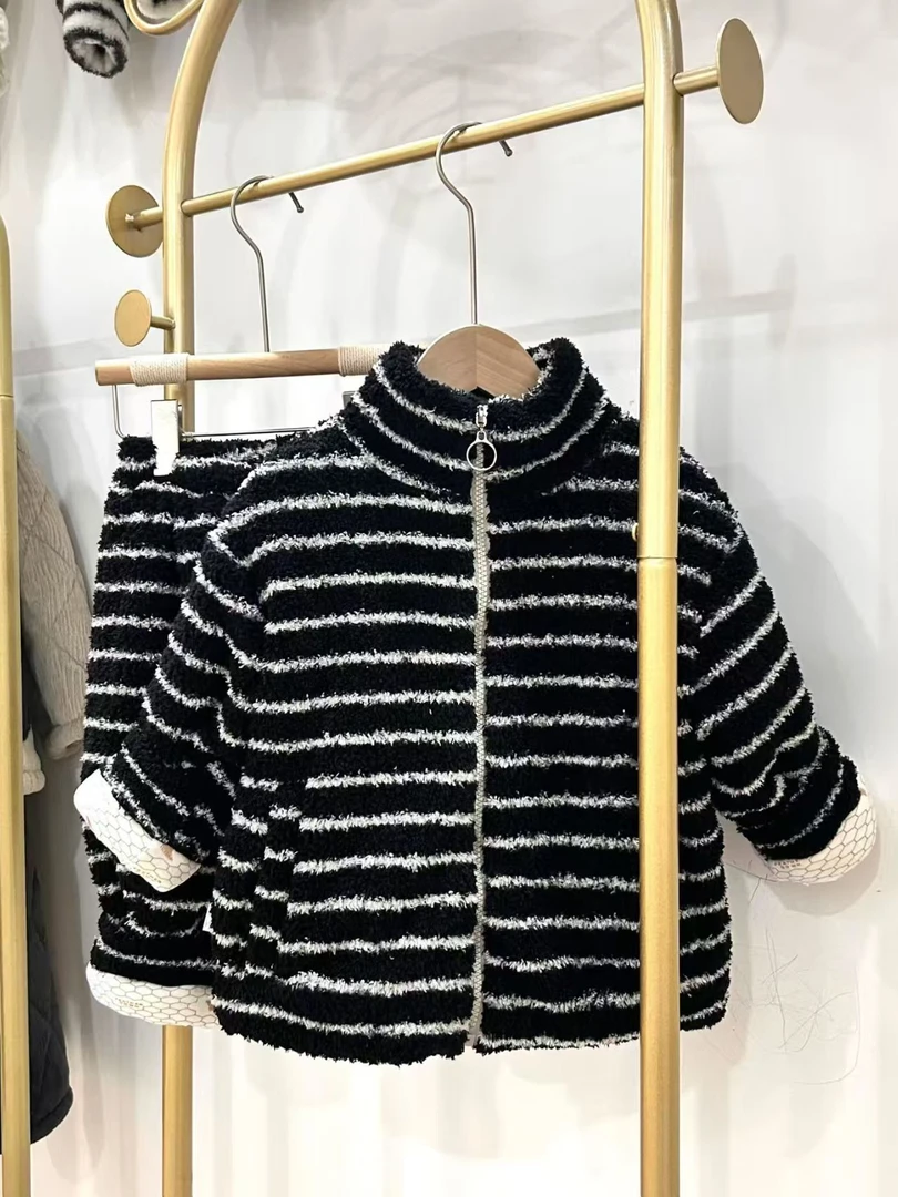 休闲风家居服套装保暖冬季休闲童装开衫韩版