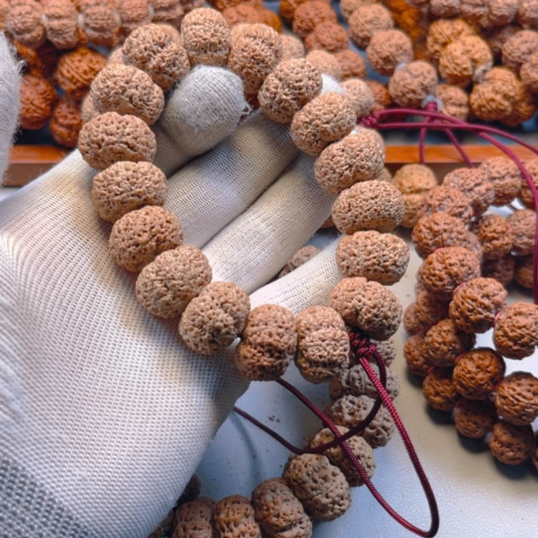 金刚菩提手串～*～21夹板菠萝蜜超头